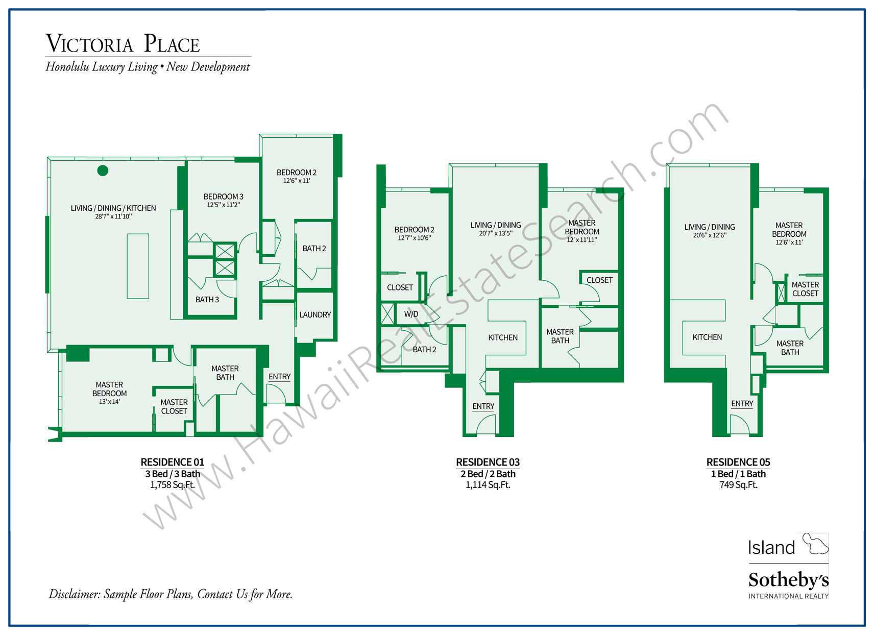 Victoria Place Condos For Sale Kakaako, Ward Village, Hawaii